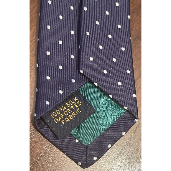 Tommy Hilfiger Green Hilfiger Green Blue 100% Silk Men’s Neck Tie Made In Usa - Picture 7 of 9